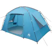 vidaXL Hütten-Zelt mit Dach Blau 300 x 210 x 156 cm Polyester