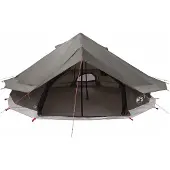 vidaXL Tipi Zelt Braun Grau 800 x 800 x 430 cm Polyester und Stahl