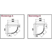 Kermi N2R481001811K Viertelkreis Nova 2000 R48 1000x