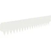 vidaXL Rasenkante 20 stk. 103 x 20 cm Stahl Weiß