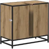vidaXL Badezimmerschrank Artisan-Eiche 65 x 33 x 60 cm Holzwerkstoff