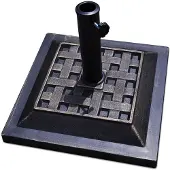 Costway Sonnenschirmstaender Marktschirmstaender Balkonschirmstaender Sonnenschirm Staender bronzen fuer die 38mm oder 48mm Schirmstange