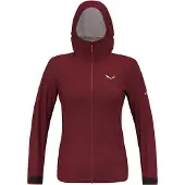 Salewa PUEZ Aqua 4 Jacke Damen Funktionsjacke Wasserdicht, Farbe:Weinrot, Größe:36