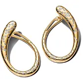 Pandora 264660C01 Ohrringe für Damen mit Steinen Besetzt Goldfarben