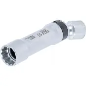 Bgs Zündkerzen-Gelenkeinsatz Zwölfkant mit Haltefeder Antrieb Innenvierkant 10 mm (3/8") SW 16 mm