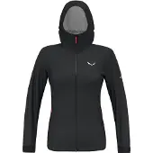 Salewa PUEZ Aqua 4 Jacke Damen Funktionsjacke Wasserdicht, Farbe:Schwarz, Größe:38