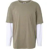 Urban Classics Oversized Shaped Double Layer LS Tee - 5274