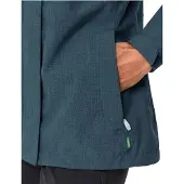 Vaude Outdoorjacke "Womens Rosemoor Jacket II" mit Kapuze mit abnehmbarer Kapuze, wasserabweisend, windabweisend, atmungsaktiv