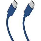 SBS USB-C - USB-C-Textilkabel mit Kabelhalter, 1,5 Meter