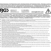 Bgs 1186-17x19 Doppelringschlüssel 17x19 mm, 410 mm lang