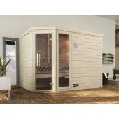 Weka Premium Massivholz-Sauna TURKU Gr. 3 Sparset 7,5 kW OS inkl. digitaler Steuerung x B x T x H x 245 x 195 x 205