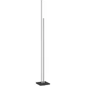 Eglo LED Stehlampe CANNIGIONA, Stehleuchte, Standleuchte aus Aluminium und Kunststoff, Wohnzimmerlampe, Bürolampe in schwarz und weiß Fußtrittschalter