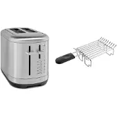 KitchenAid Set 2, Toaster + Brötchenaufsatz 5KMT2109 Edelstahl