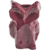 Serax Vase Owl S After Midnight Aubergine 16,5 x 15,5 x 23 cm