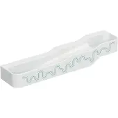 Geberit Bambini Spiel und Waschlandschaft, B:180cm, 4 Waschplätze, tieferes Becken links, ohne Überlauf, 502.977.79.2, Farbe: weiß-alpin / Dekor: waldgrün - hellgrün / ohne Hanhnloch