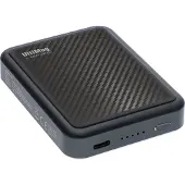 4smarts UltiMag, 5000 mAh, Lithium Polymer (LiPo), Adaptive Fast Charging, Quick Charge 3.0, Kabelloses Aufladen, Karbon