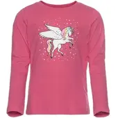 Kidsworld Langarmshirt in pink | Gr.: 92/98