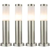 Etc-shop Vier elegante LED Stehleuchtung für den Außenbereich