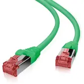 Helos CAT6 S/FTP (PIMF), 30m, 30 m, Cat6, SF/UTP (S-FTP), RJ-45, RJ-45, Grün