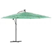 vidaXL Sonnenschirm mit Stahlmast Grün 290x290x238 cm