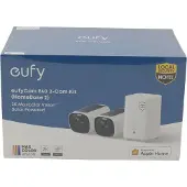 Eufy eufyCam E40 2-Cam Kit + HomeBase S380, IP-Sicherheitskamera, Draußen, Verkabelt & Kabellos, Wand, Schwarz, Weiß, Patrone (Form)