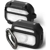 Ringke Hülle für AirPods Pro 3, UX Magnetic mit MagSafe, Schwarz-Transparent
