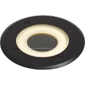 QAZQA Moderner Bodeneinbaustrahler schwarz inkl. LED Akku mit Solar IP65 - Solyx