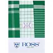 Ross 3er Pack Halbleinen Geschirrtücher Exclusiv 50x70 cm | grün - grün