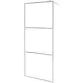 vidaXL Begehbare Duschwand mit voll mattiertem ESG-Glas 115x195 cm