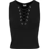 Urban Classics Yoga & Relax Shirt "Damen Ladies Lace Up Cropped Top" 1 Stk.