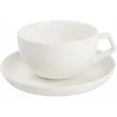 Salt & pepper Tasse und Untertasse Studio White 220 ml (4er Set)