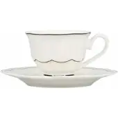 Salt & pepper Espressotasse und Untertasse Odette Black / White 80 ml (2er Set)