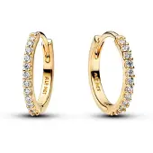 Pandora 264649C01 Damen-Ohrringe Funkelnde Creolen Goldfarben