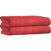 Erwin Müller Baumwolle Sommerdecke 2er-Pack in rot | Gr.: 220x240 cm