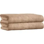 Erwin Müller Baumwolle Sommerdecke 2er-Pack in beige | Gr.: 220x240 cm