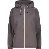 CMP Regenjacke "WOMAN JACKET FIXED HOOD" mit Kapuze mit Kapuze, wasserdicht, winddicht, atmungsaktiv, schnell trocknend