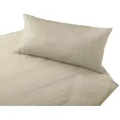 Cotonea Bio Satin-Bettwäsche Lea 135x200 cm + 40x80 cm | champignon - braun