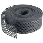 DAPRONA Lüftungsband Traufgitter 60m x 100mm PVC Gerollt Schwarz