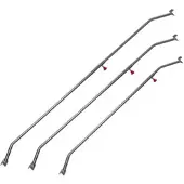 Wiltec 3X Flachplanenbügel Anhänger 108-150Cm Aluminium Flachplane Planenspanner
