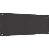 vidaXL Küchenrückwand Dunkelgrau 110 x 40 cm Gehärtetes Glas