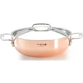 De Buyer Stahl Prima Matera Kupfer-/gewölbter Stieltopf 28 Cm