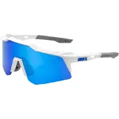 100% Speedcraft XS - Mirror Lens unis Matte White - Performance-Sportbrille f....