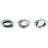 Philips myLiving Einbauspot 5020311P0, Einbaustrahler, Nicht austauschbare Glühbirne(n), 3 Glühbirne(n), LED, 13,5 W, Braun