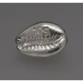 MC Metal Concentrators SA Silber 3-D Barren "Cowrie Muschel" 10g, gegossen