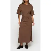 10DAYS Tee Dress Gathering Truffle Größe: S | Bademäntel Outlet | Damen