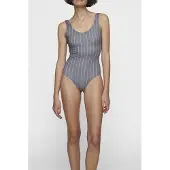 10DAYS Bathing Suit Stripes Oil Größe: M | Badeanzüge Outlet | Damen