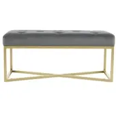 Kayoom Sitzbank Cameron in grau - gold | Gr.: onesize