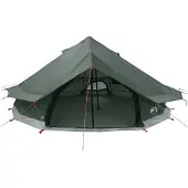 vidaXL Tipi Zelt 20 Personen Armeegrün Polyester und Stahl