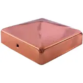Baumarktplus Holmwerk Pfostenkappe Kupfer 121mm Pyramide 12x12cm