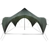 vidaXL Party-Zelt Armeegrün 400 x 400 x 322 cm Polyester und Stahl